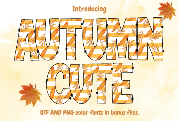 Autumn Cute: A Charming Typeface for Seasonal Editorial Design