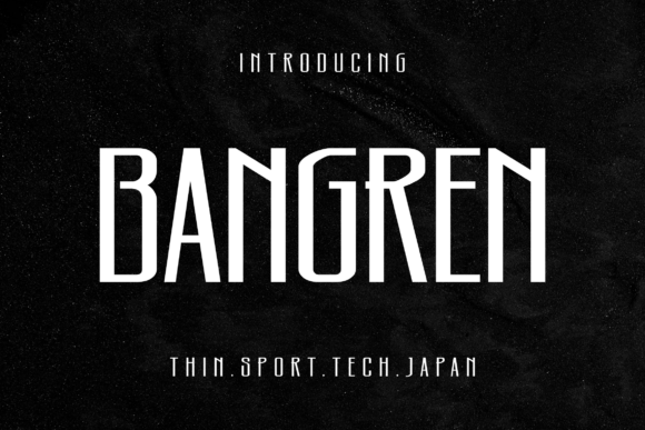 Bangren Typeface for Modern Business Branding