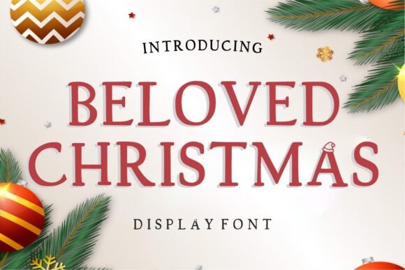 Beloved Christmas Typeface: A Chalkboard-Style Display Font for Editorial Design