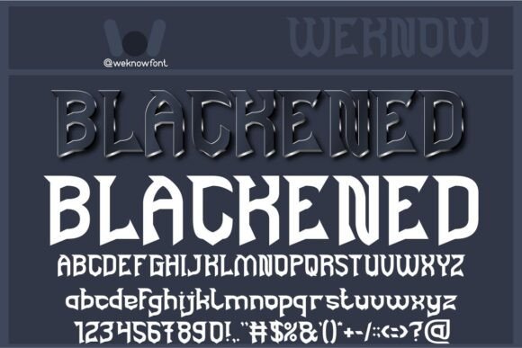 Blackened Typeface: Edgy Display Fonts for High-Impact Campaigns