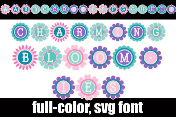 Charming Bloomies: The Colorful Typeface for a Brighter Brand