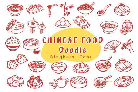Chinese Food Doodle: The Creative Typeface for Authentic Branding