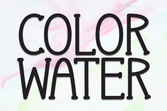 Color Water: A Delightful Handwritten Display Font for Creative Projects