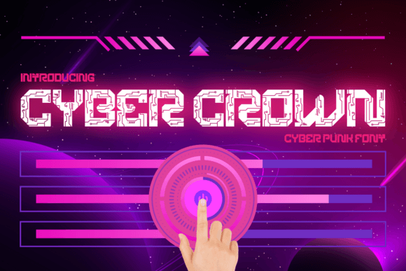 Cyber Crown: The Futuristic Typeface for High-Impact Campaigns