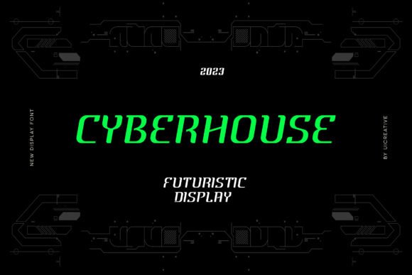 Cyber House: The Futuristic Display Font for Modern Creators
