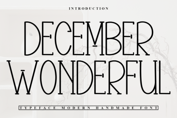 December Wonderful: A Stylish Display Font for Elegant Branding