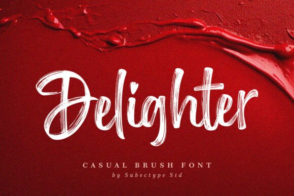 Delighter: The Perfect Handwritten Brush Script Font for Creative Brands