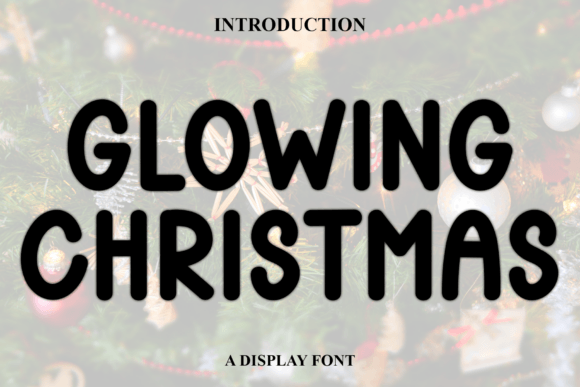 Glowing Christmas Font for Festive Campaign Headlines