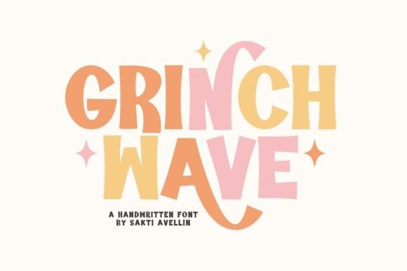 Grinch Wave: The Handwritten Display Font for Creative Makers