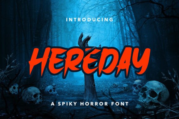 Hereday: The Spiky Horror Font for Scroll-Stopping Visuals