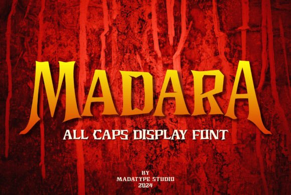 Madara: The All-Caps Display Font for Spooky Editorial Projects