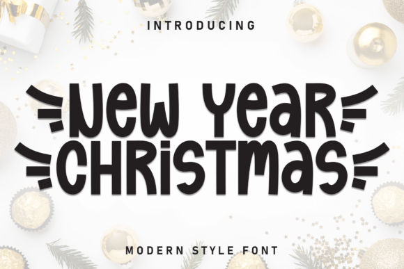 New Year Christmas: The Perfect Handwritten Display Font for Branding