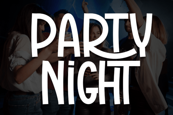 Party Night: The Bold Display Font for Vibrant Branding Projects