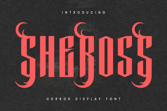 Sheross: A Bold Spooky Font for Horror Branding