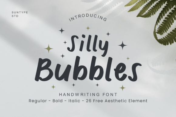 Silly Bubbles: A Playful Script Handwritten Font for Creative Brands
