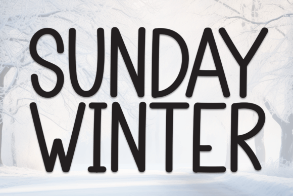 Sunday Winter: The Cozy Typeface for Festive Branding