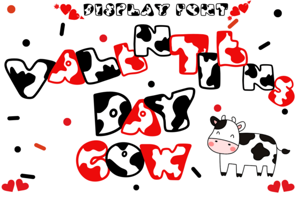 Valentine's Day Cow: The Perfect Display Font for Your Brand