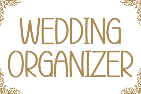 Wedding Organizer: The Playful Display Font for Editorial Design