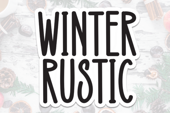 Winter Rustic: A Tall and Stylish Display Font for Cozy Branding